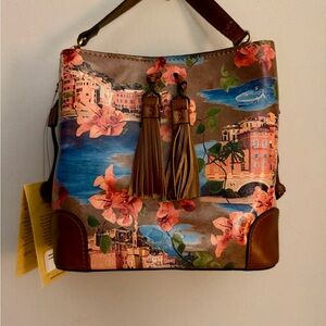 Patricia Nash “French Riviera” Women's Leather Bag with Tassels